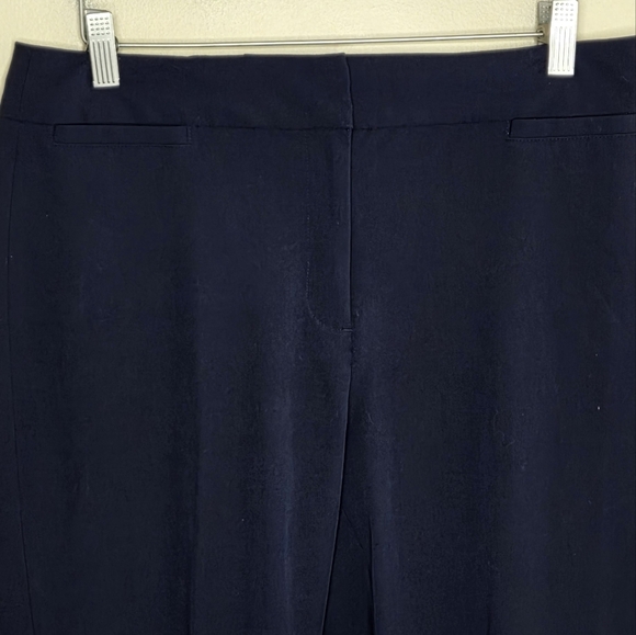 Liz Claiborne | Audra Fit Tall Length Navy Blue Dress Pants Size 6T - Picture 3 of 5